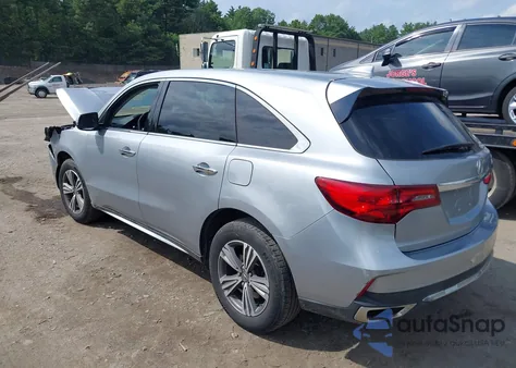 2019 Acura Mdx Standard z USA, uszkodzony, nr VIN 5J8YD4H30KL022564